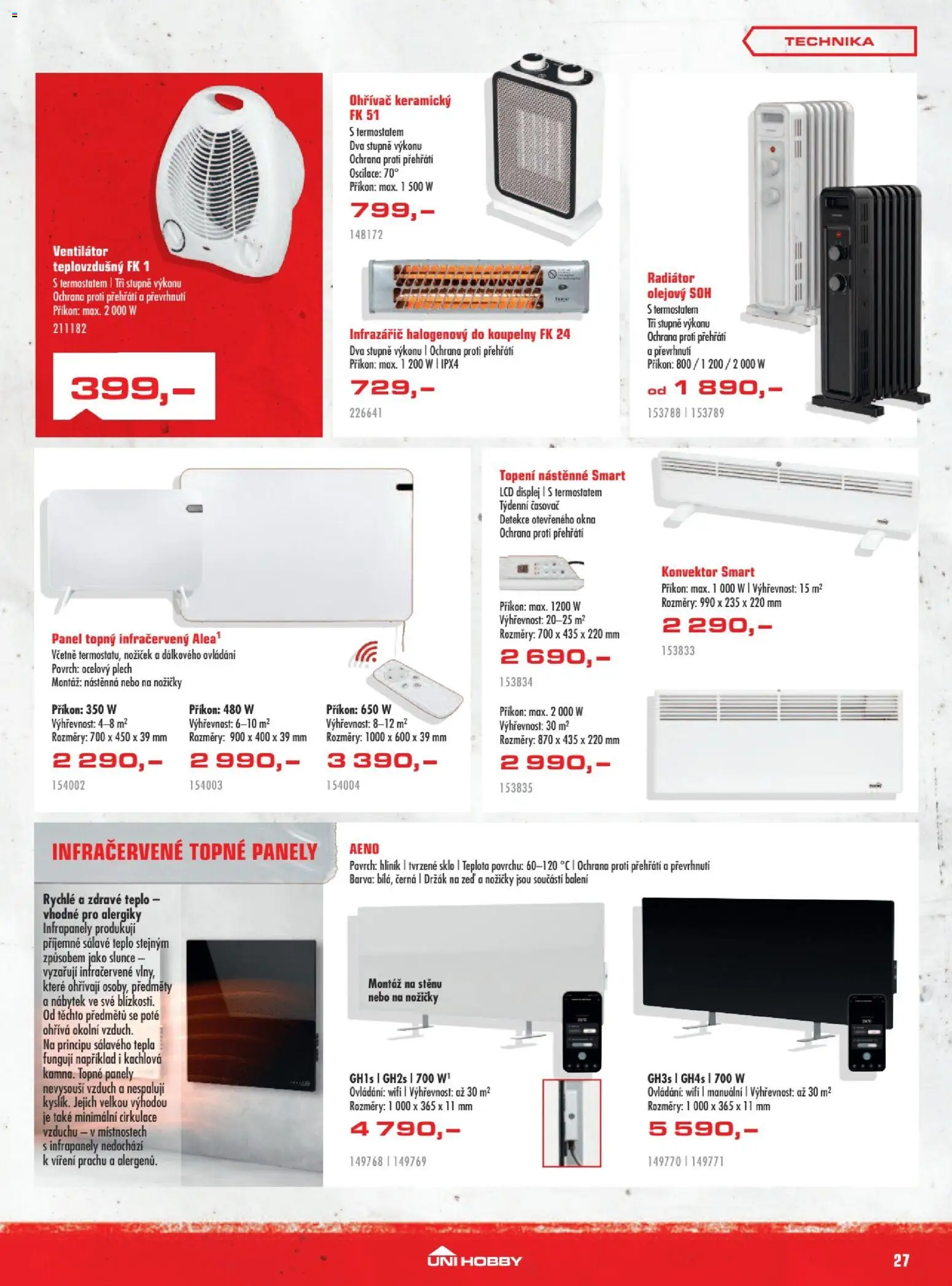 Uni Hobby leták od 29.10.2026 | Strana: 27 | Produkty: Ventilátor, Nábytek, Časovač, Radiátor
