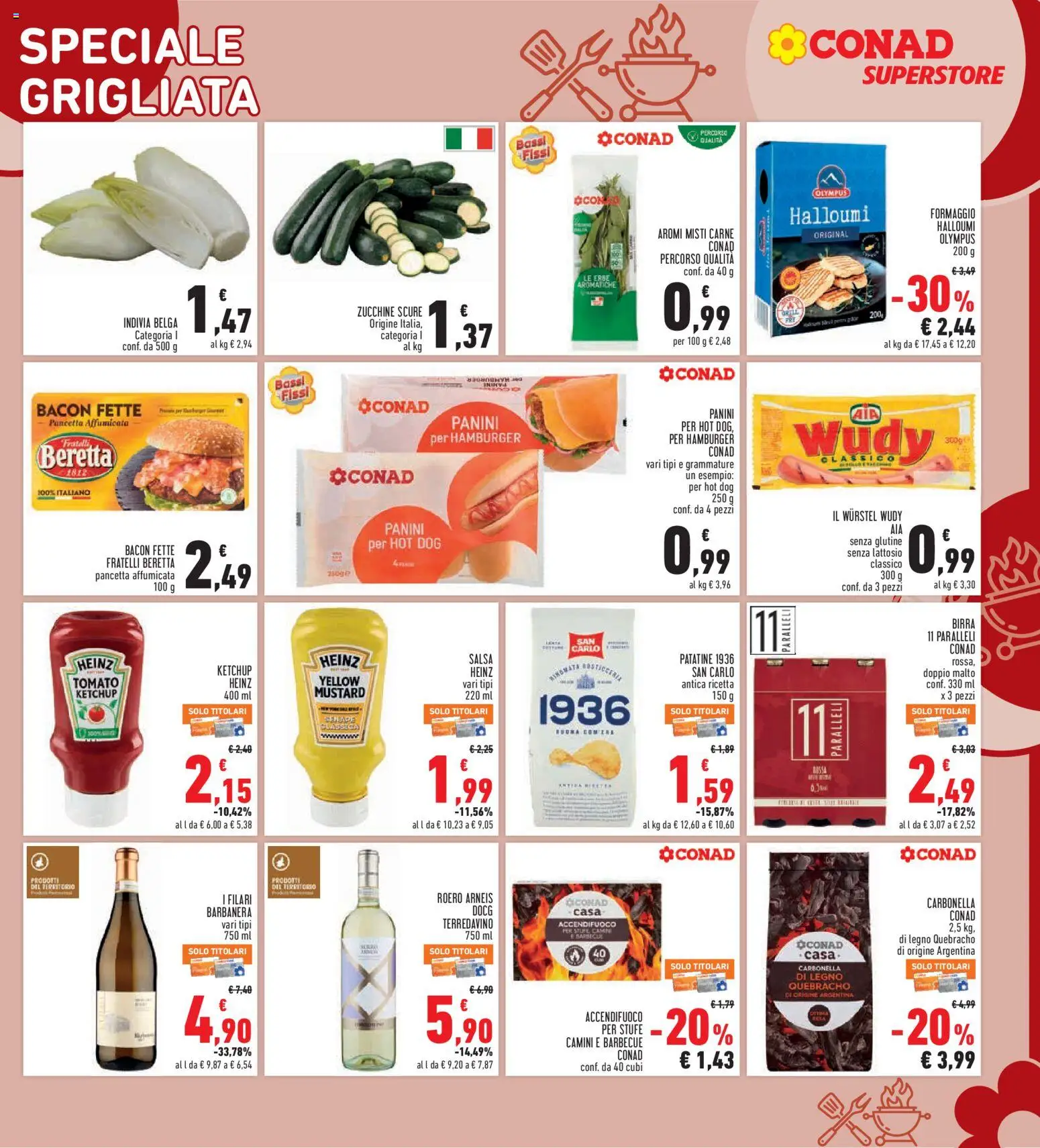 Volantino Conad del 30/07/2026 | Pagina: 11 | Prodotti: Patatine, Salsa, Formaggio, Indivia