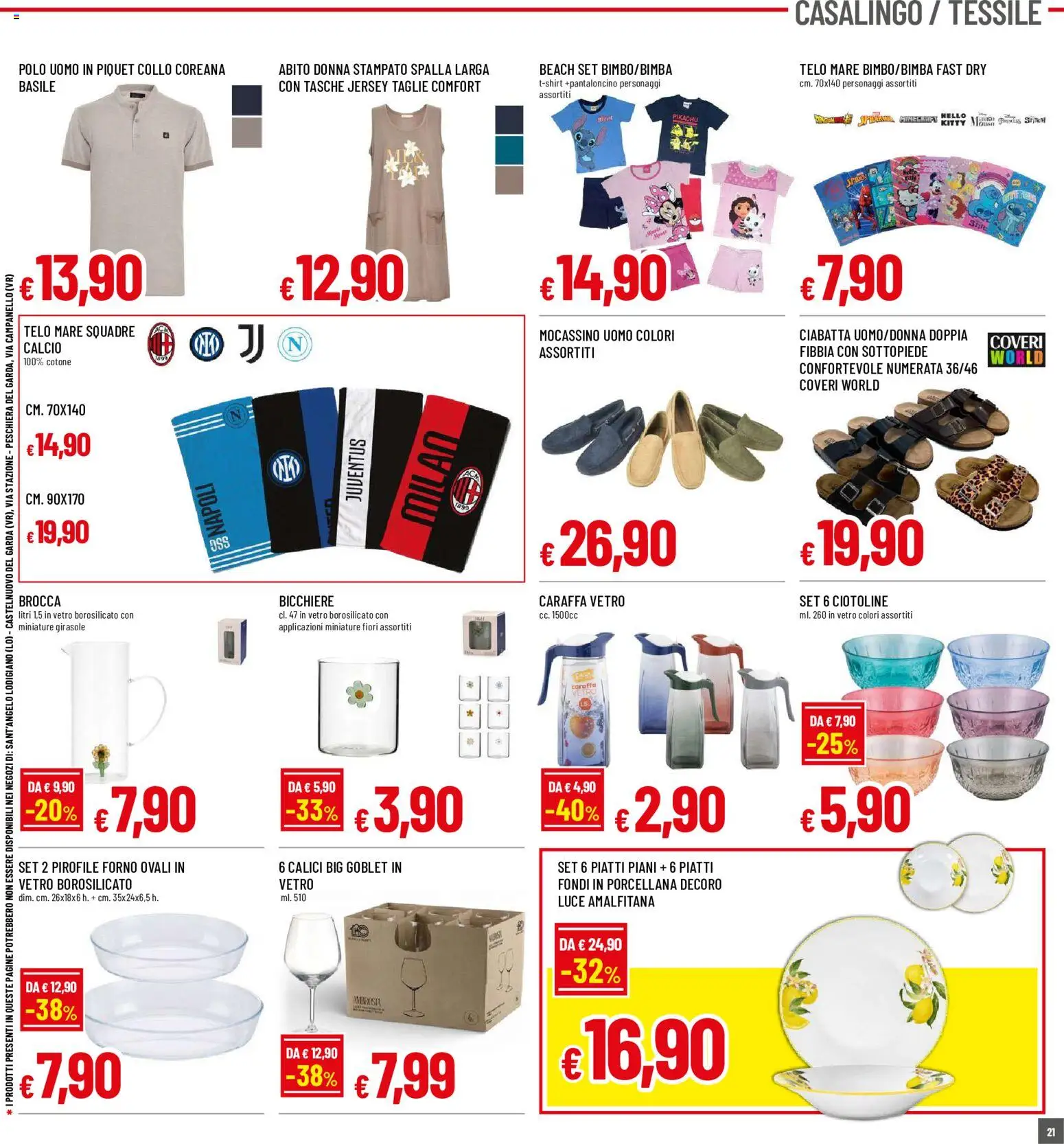 Volantino Galassia del 18/06/2026 | Pagina: 21 | Prodotti: Caraffa, Abito, Polo, Forno