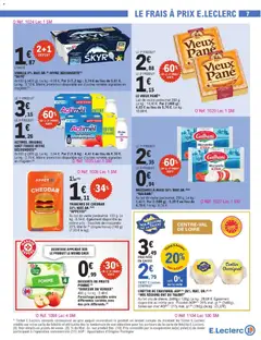 E.Leclerc - Prévisualisation de MOZZARELLA MAXI 18% MAT.GR. (9) (4) "GALBANI", Au lait de vache pasteurisé. 250 g. Le kg : 9,40 €. valide à partir de 16.06.2026 | Page: 7
