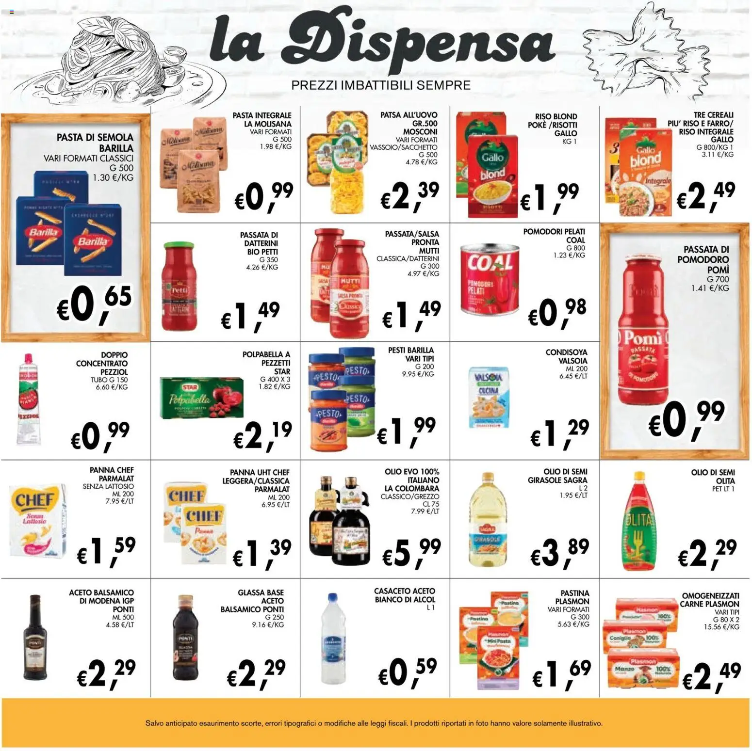 Volantino Coal del 28/08/2026 | Pagina: 13 | Prodotti: Cereali, Olio, Tubo, Pomodori