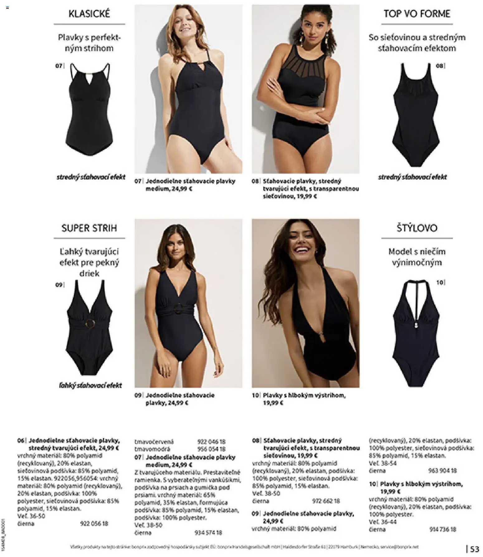 Nové Bonprix akcie – leták je platný od 10.08.2026 | Strana: 55 | Produkty: Plavky