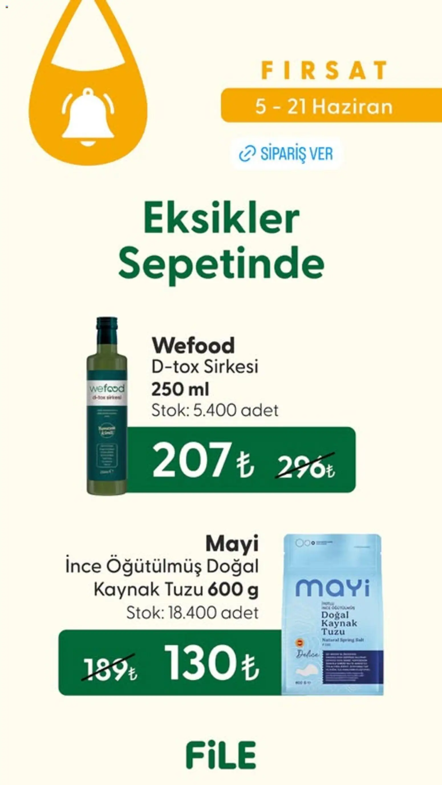 File Market İndirim - 05.06.2026 tarihinden itibaren geçerlidir | Sayfa: 1