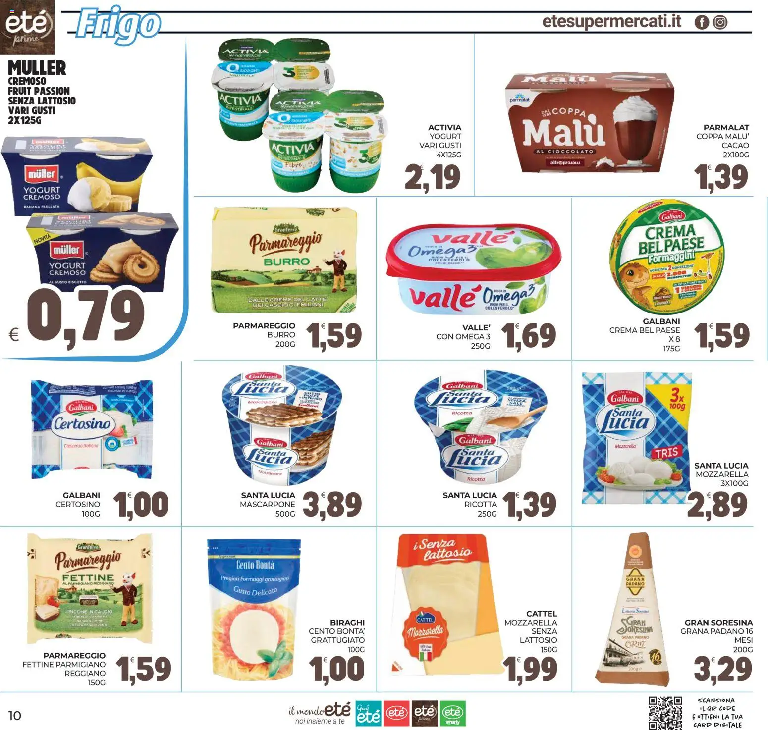 Volantino Eté del 11/09/2026 | Pagina: 10 | Prodotti: Sale, Mozzarella, Omega, Omega 3