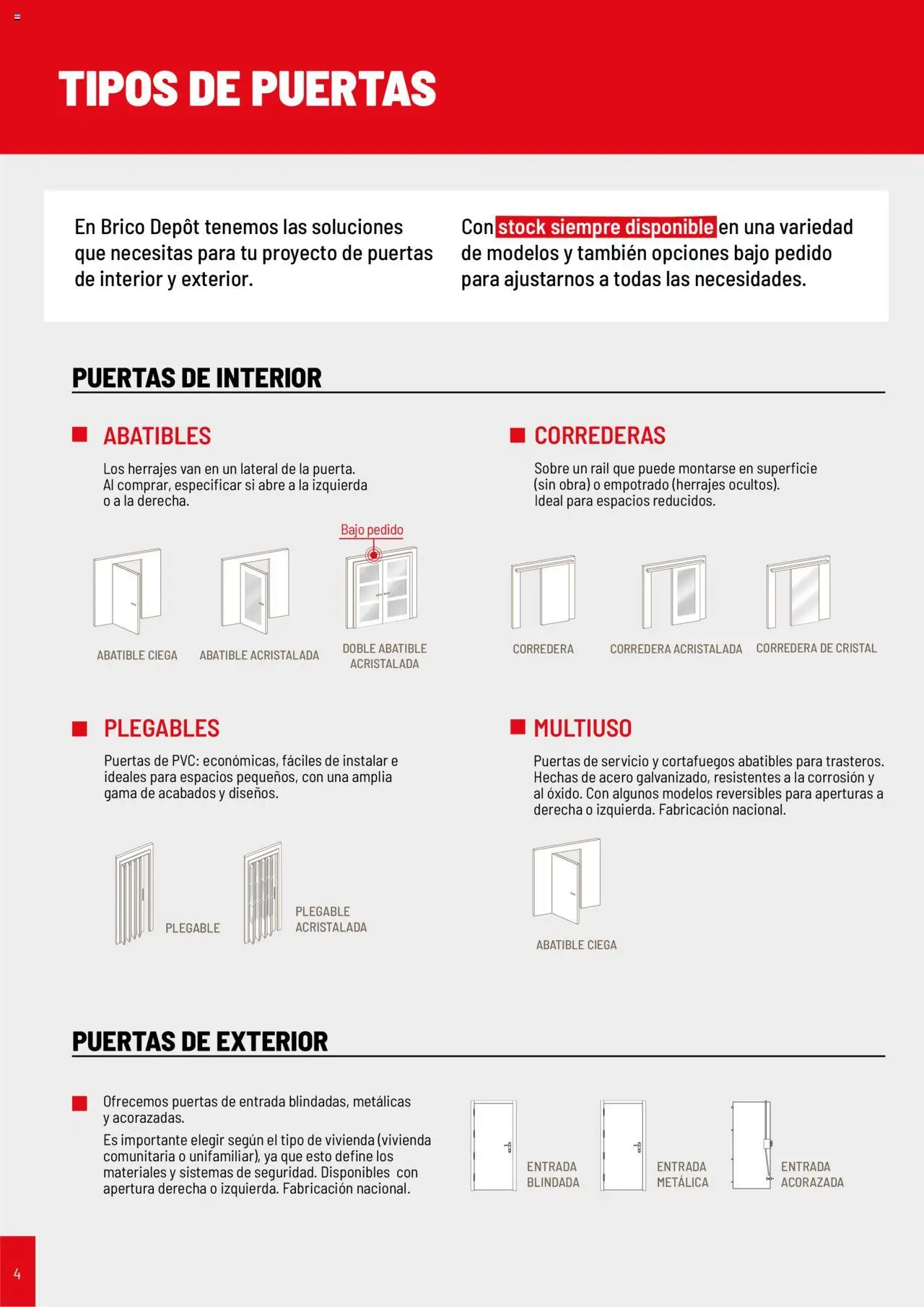 Brico Depôt Puertas y ventanas │ válido desde el 23/07/2025 | Página: 4 | Productos: Puertas