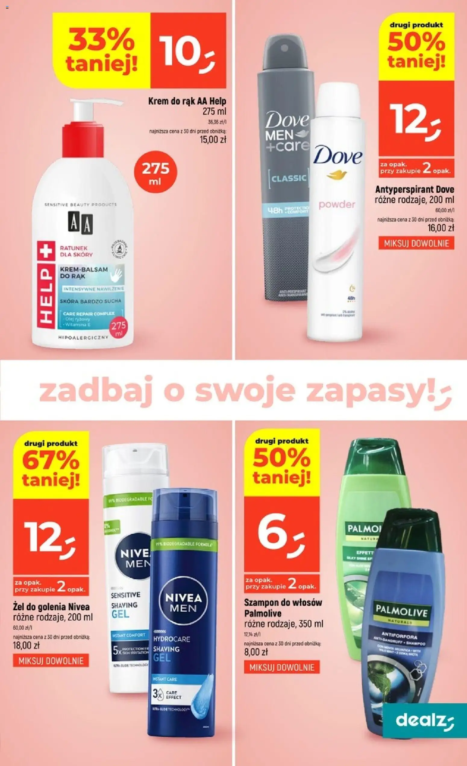 Dealz gazetka od 22.10.2026 | Strona: 37 | Produkty: Szampon do włosów, Szampon, Dove, Antyperspirant