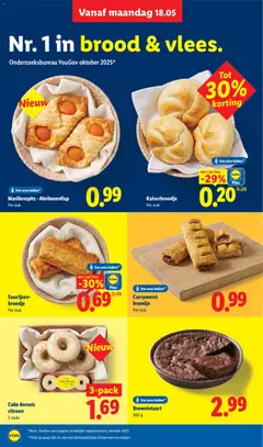 Cake donuts citroen, Lemon cake donuts, 3 stuks. - Voorbeeld van een folder van Lidl, geldig van 18.05.2026 | Pagina: 14