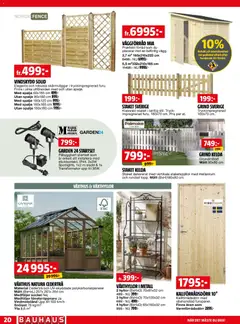 Bauhaus erbjudanden - Förhandsvisning av reklamblad från butik Bauhaus aktuell från 01.05.2026 | Sida: 20 | Produkter: Växthus, Vindskydd, Sladd
