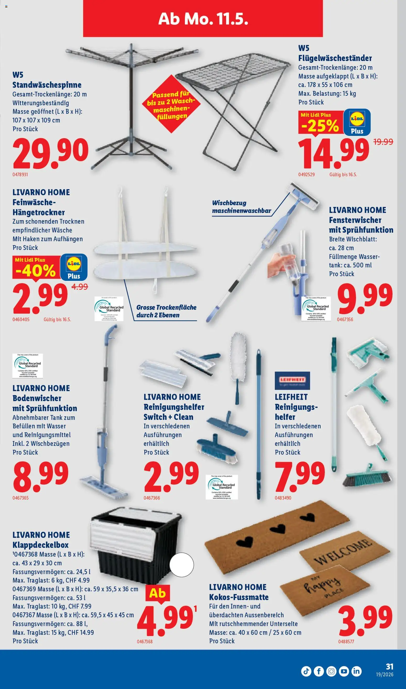 Lidl aktionen – gültig ab 07.05.2026 | Seite: 31 | Produkte: Wasser