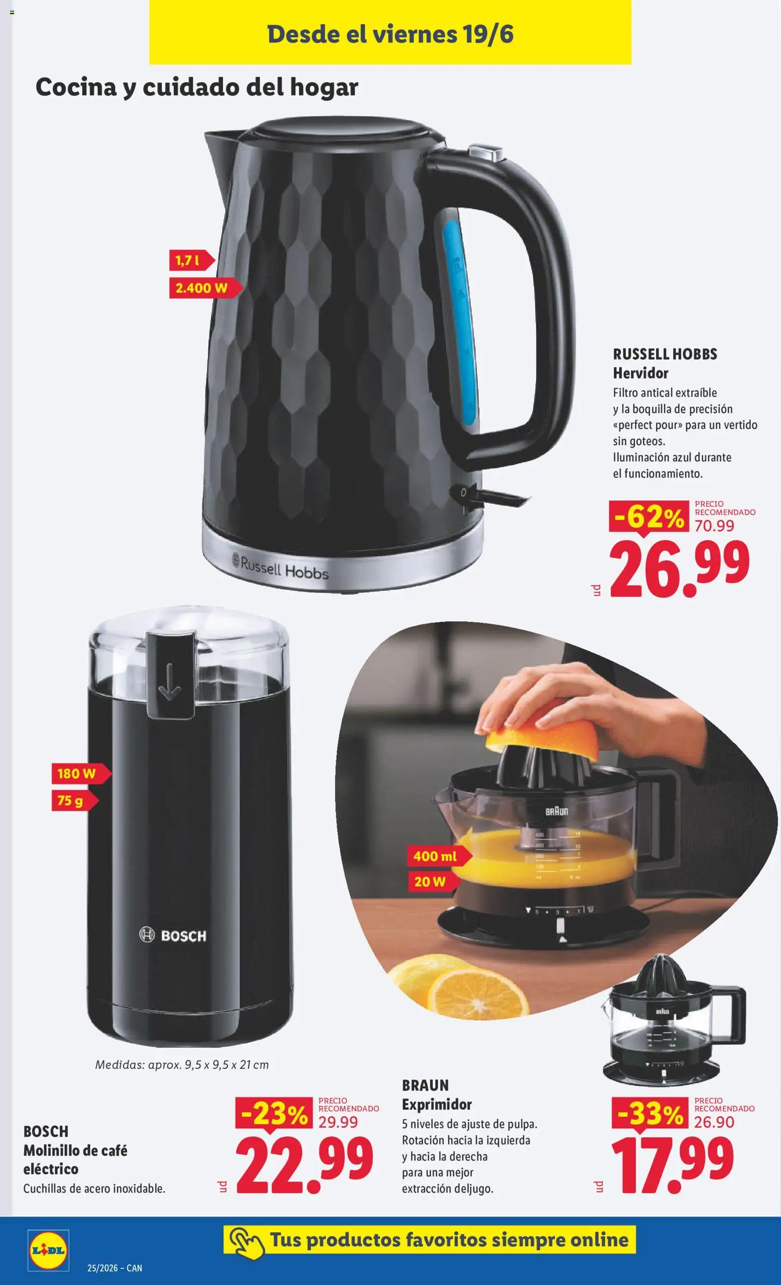 Lidl folleto de bazar Canarias │ válido desde el 15.06.2026 | Página: 22 | Productos: Café, Cocina, Exprimidor, Galette de chaise