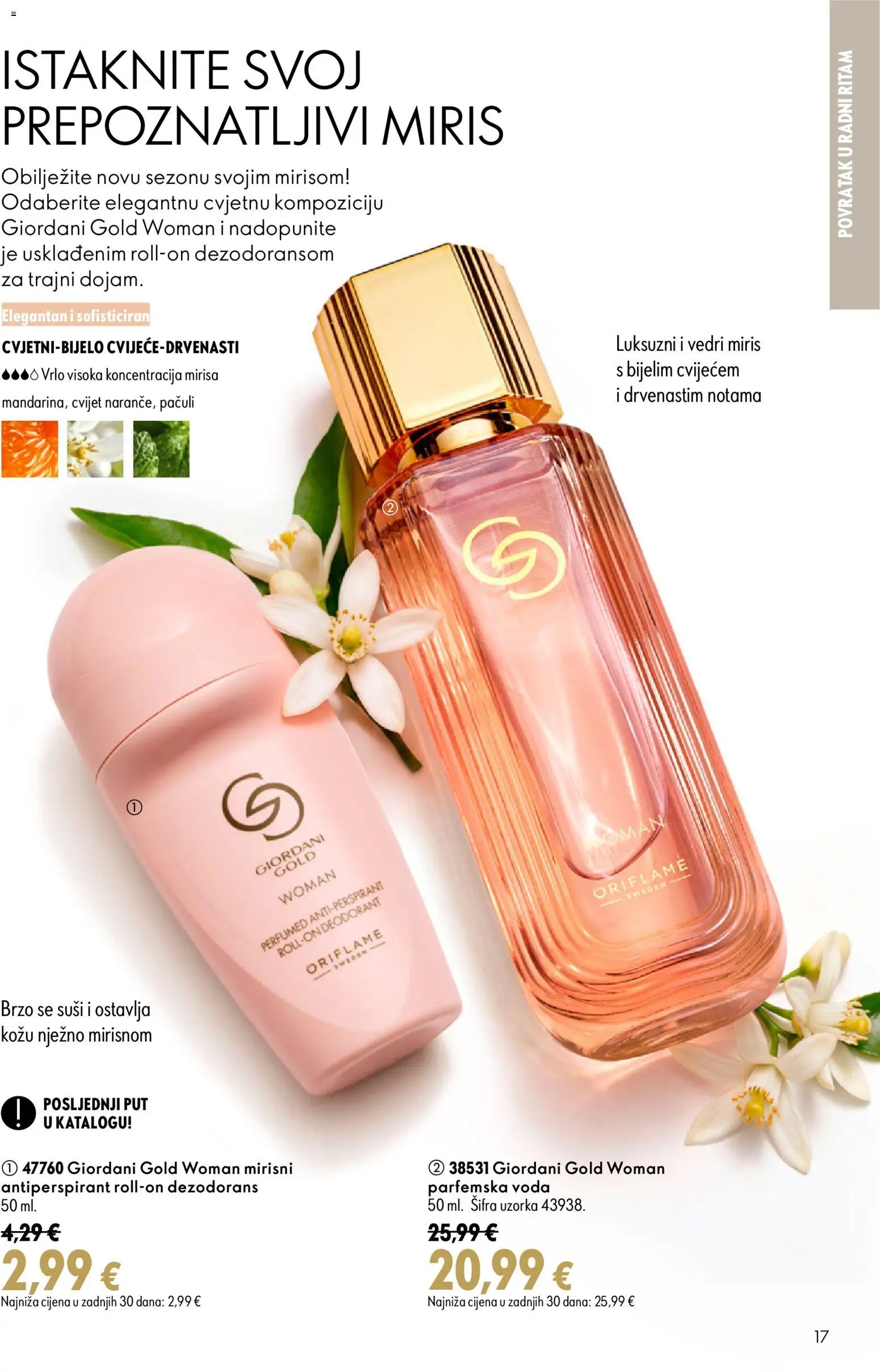 Oriflame katalog | vrijedi od 26.08.2026 | Stranica: 17 | Proizvodi: Miris, Dezodorans, Antiperspirant, Voda