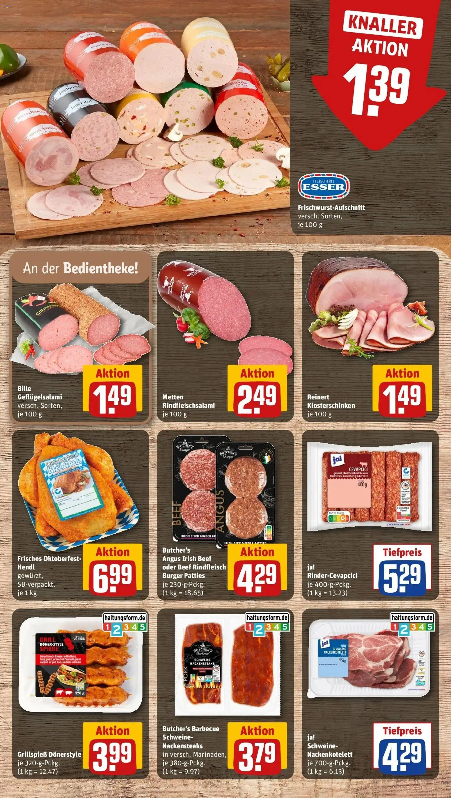 REWE Prospekt ab 21.09.2026 zum Blättern » Angebote | Seite: 15 | Produkte: Nackensteaks, Grill, Burger, Rindfleisch