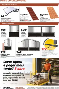 Pré-visualização BricoMarché folheto 14 - Catálogo de Jardim Outuno Inverno válido de 01/10/2026 | Página: 16 | Produtos: Portão, Ferro