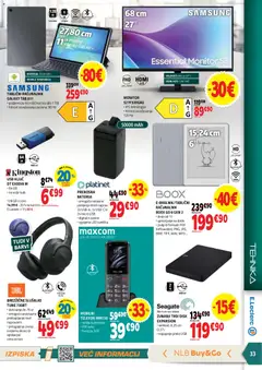 E.leclerc katalog akcije – veljaven od 07.10.2026 | Stran: 33 | Izdelki: Radio, Mp3, Disk, Mapa