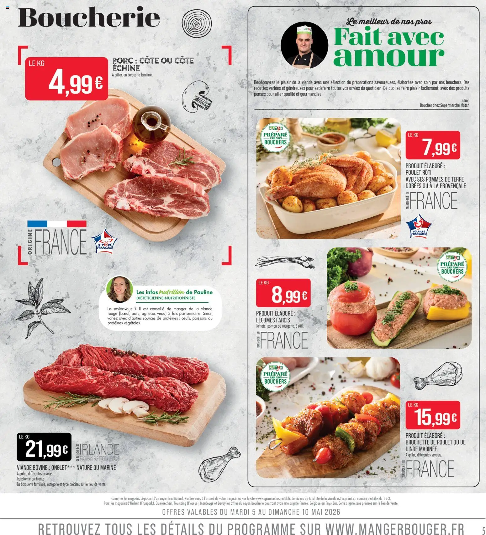 {H1} | Page: 5 | Produits: Poivron, Volaille, Viande, Viande bovine