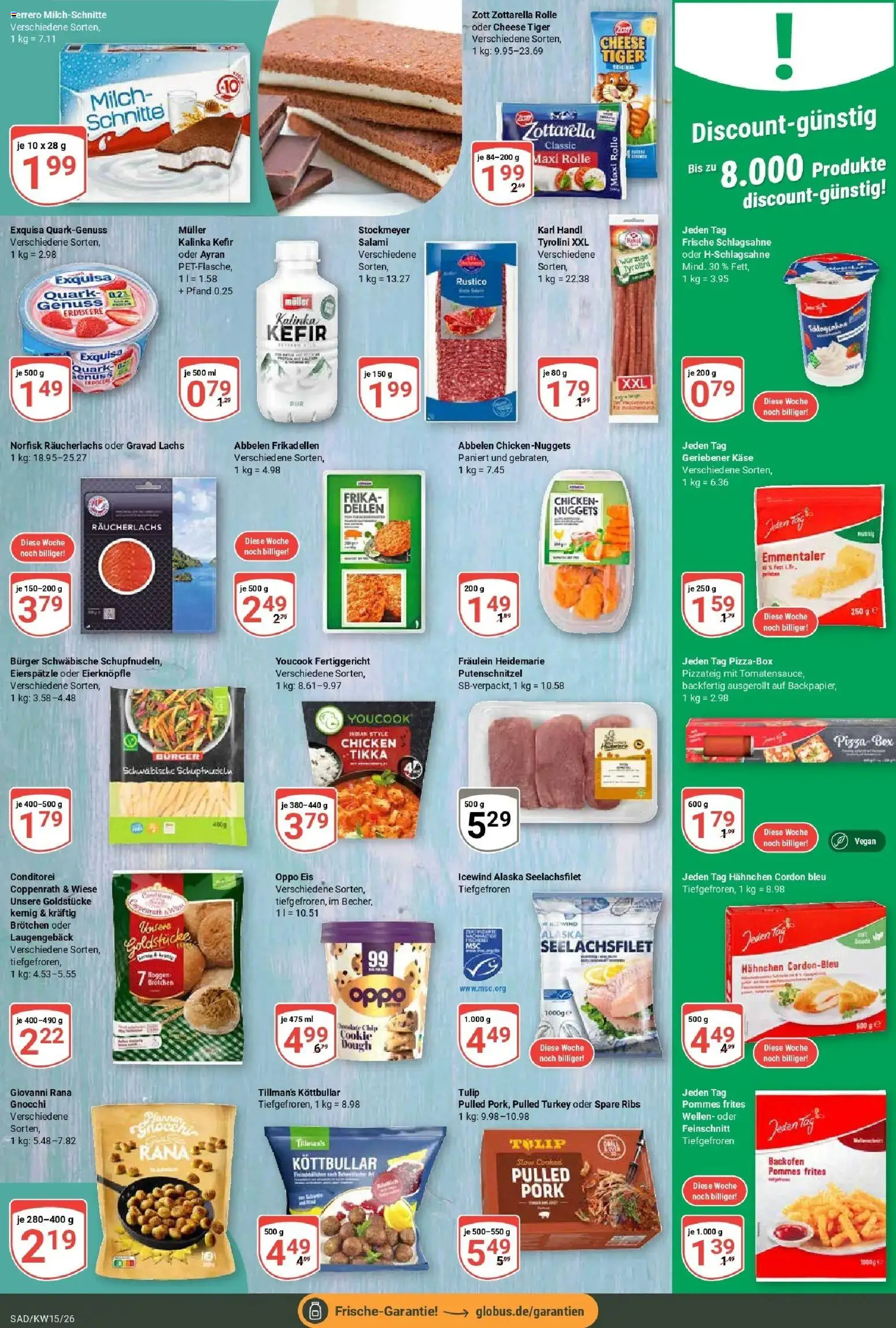 Globus prospekt Schwandorf	 – gültig ab 07.04.2026 | Seite: 10 | Produkte: Käse, Pommes, Räucherlachs, Eis