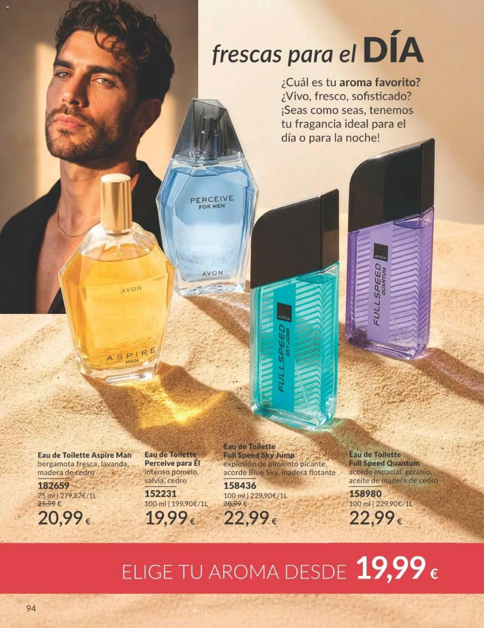 Catálogo AVON campaña 8 │ válido desde el 01/08/2026 | Página: 94 | Productos: Fragancia, Eau de toilette, Aceite, Κάδος απορρυμάτων