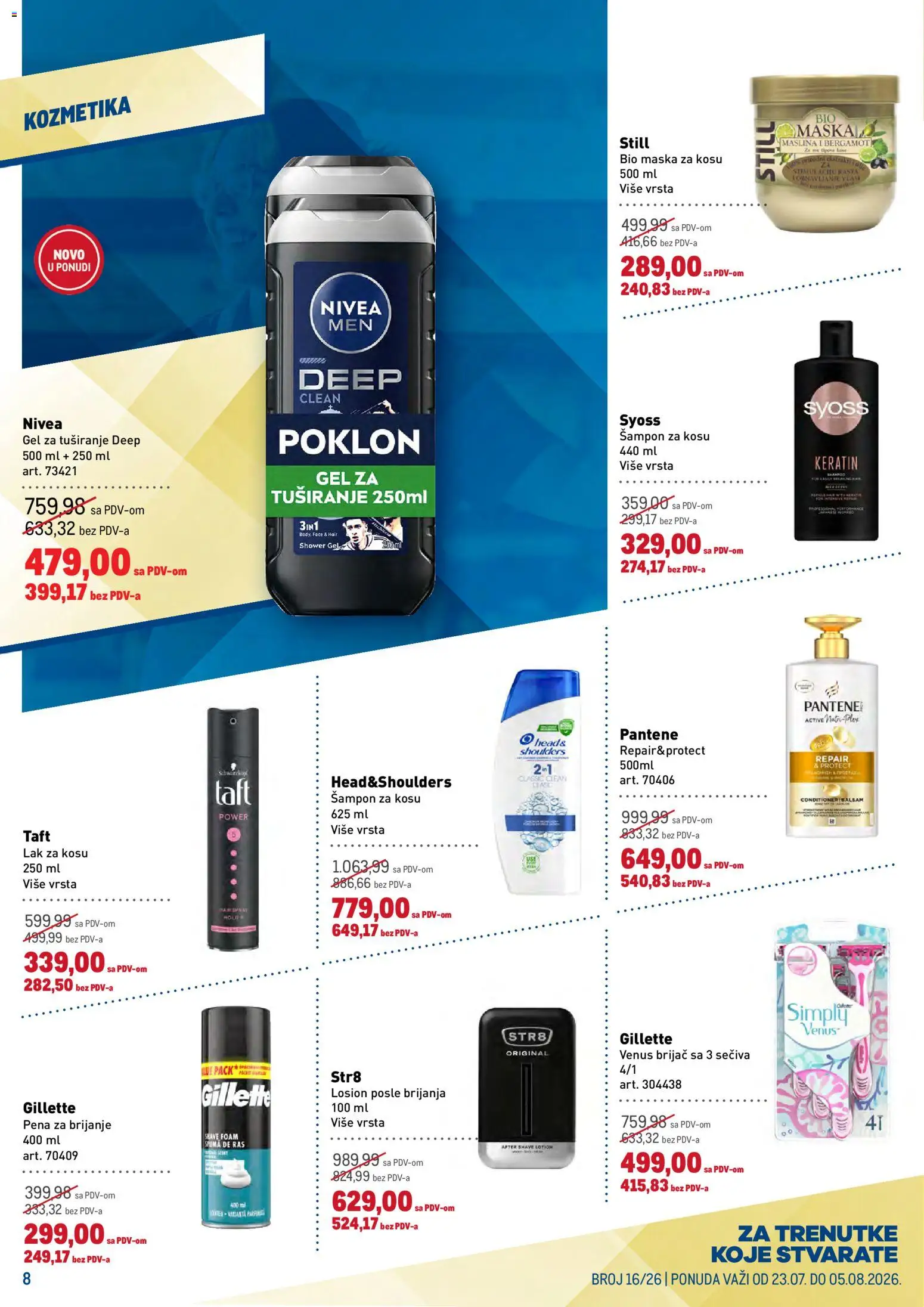 Metro katalog - važi od 23.07.2026 | Strana: 8 | Proizvode: Pantene, Maska za kosu, Maska, Pena za brijanje