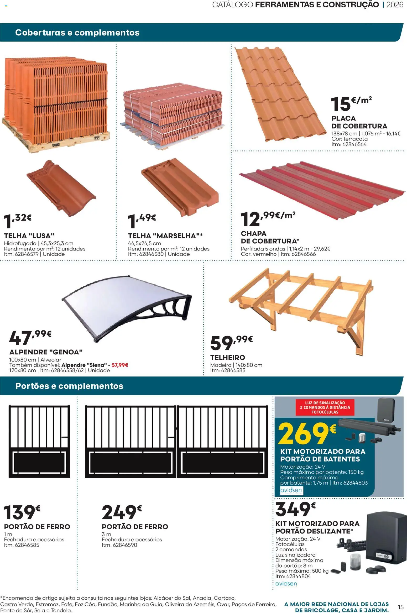 BricoMarché Folheto 10 - Catálogo Ferramentas e Construção │ válido de 16/07/2026 | Página: 15 | Produtos: Portão, Ferro, Ferramentas