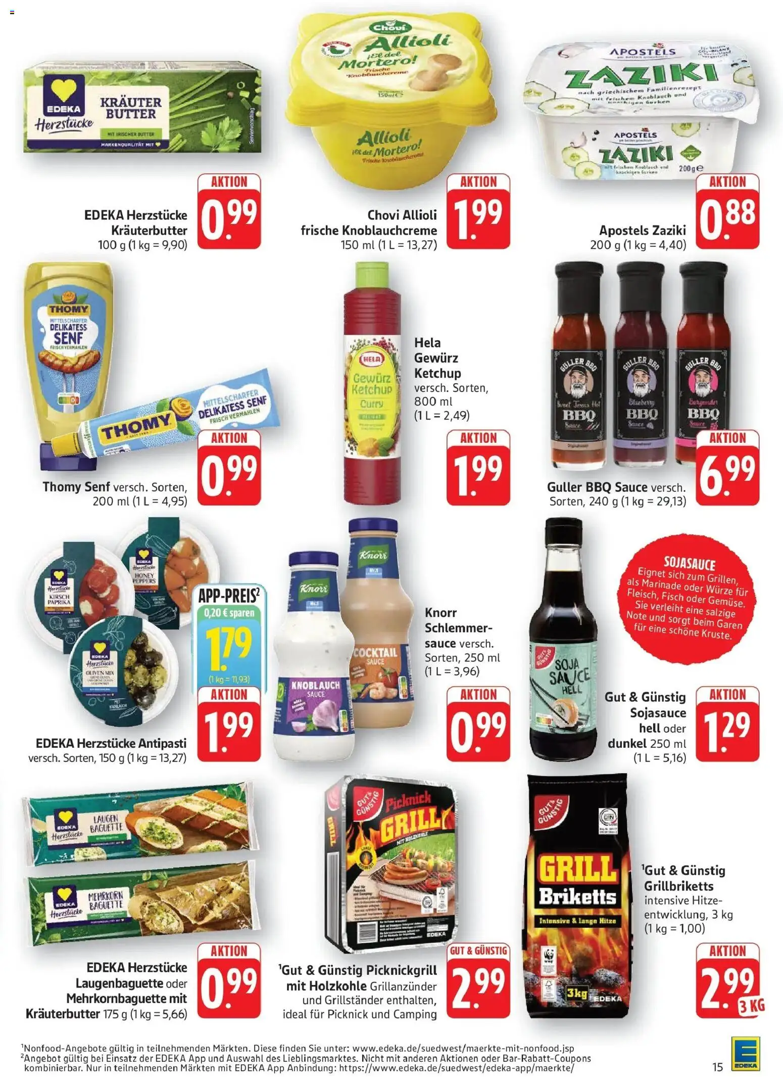 Edeka prospekt Geislingen	 – gültig ab 27.04.2026 | Seite: 17 | Produkte: Baguette, Kräuterbutter, Ketchup, Gurken