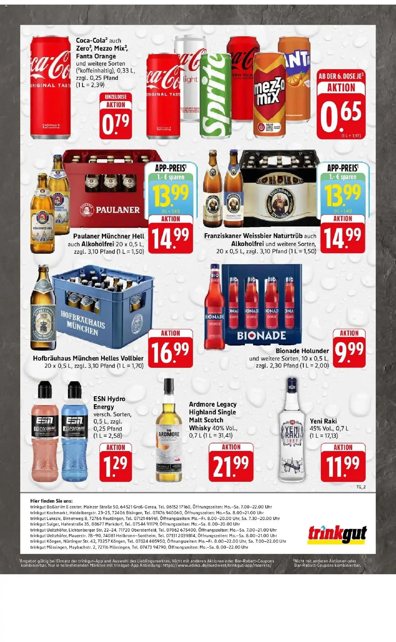 Edeka prospekt Oberstenfeld	 – gültig ab 27.04.2026 | Seite: 55 | Produkte: Whisky, Franziskaner, Energy, Paulaner