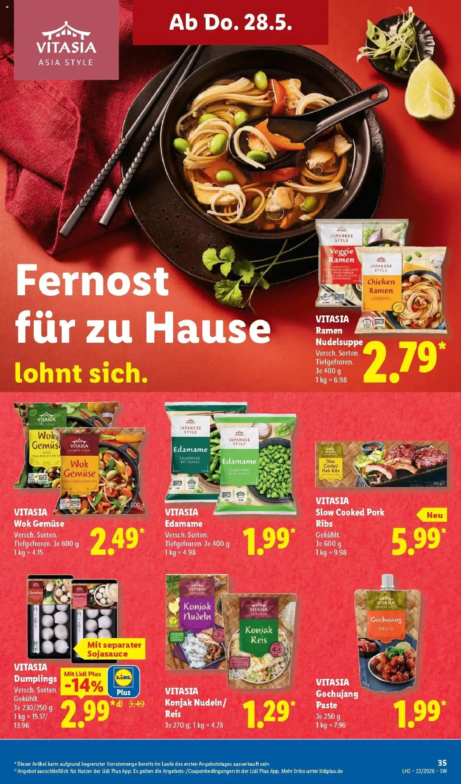 Lidl Prospekt Villingen-schwenningen – gültig ab 26.05.2026 | Seite: 54 | Produkte: Gemüse, Reis, Nudeln, Wok