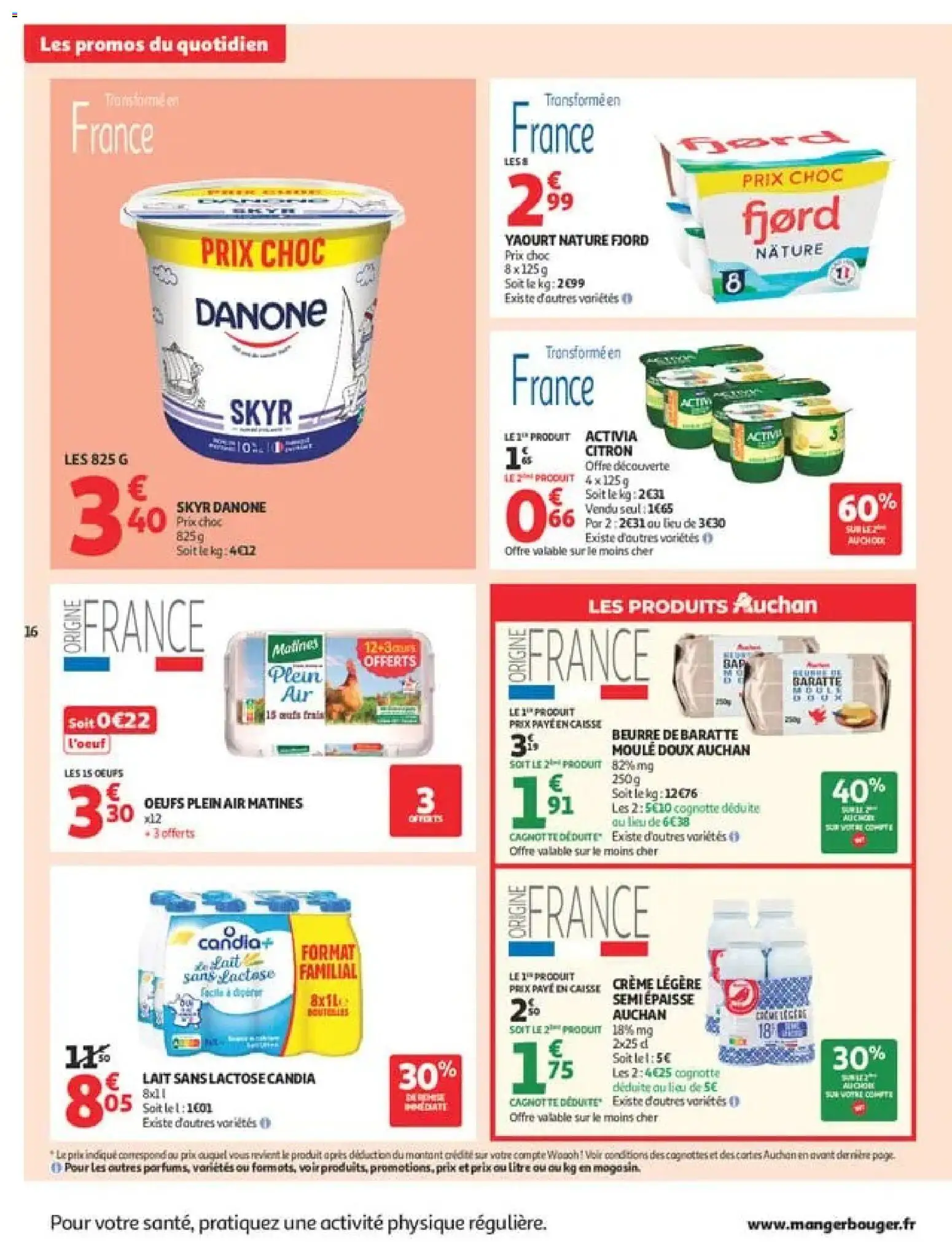 {H1} | Page: 16 | Produits: Citron, Candia, Lait, Crème