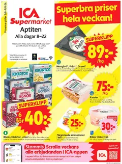 ICA Supermarket erbjudanden - Förhandsvisning av reklamblad från butik ICA Supermarket aktuell från 03/08/2026