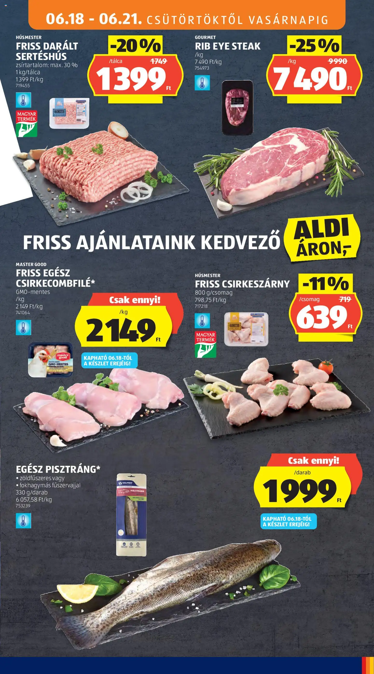 Aldi akciós ujság - amely érvényes a következő dátumtól: 18.06.2026 | Oldal: 11
