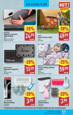 Pogląd oferty "Aldi gazetka - Hity od Środy i od Soboty" - ważna od 05.08.2026 | Strona: 3 | Produkty: Pościel, Wycieraczka, Gry