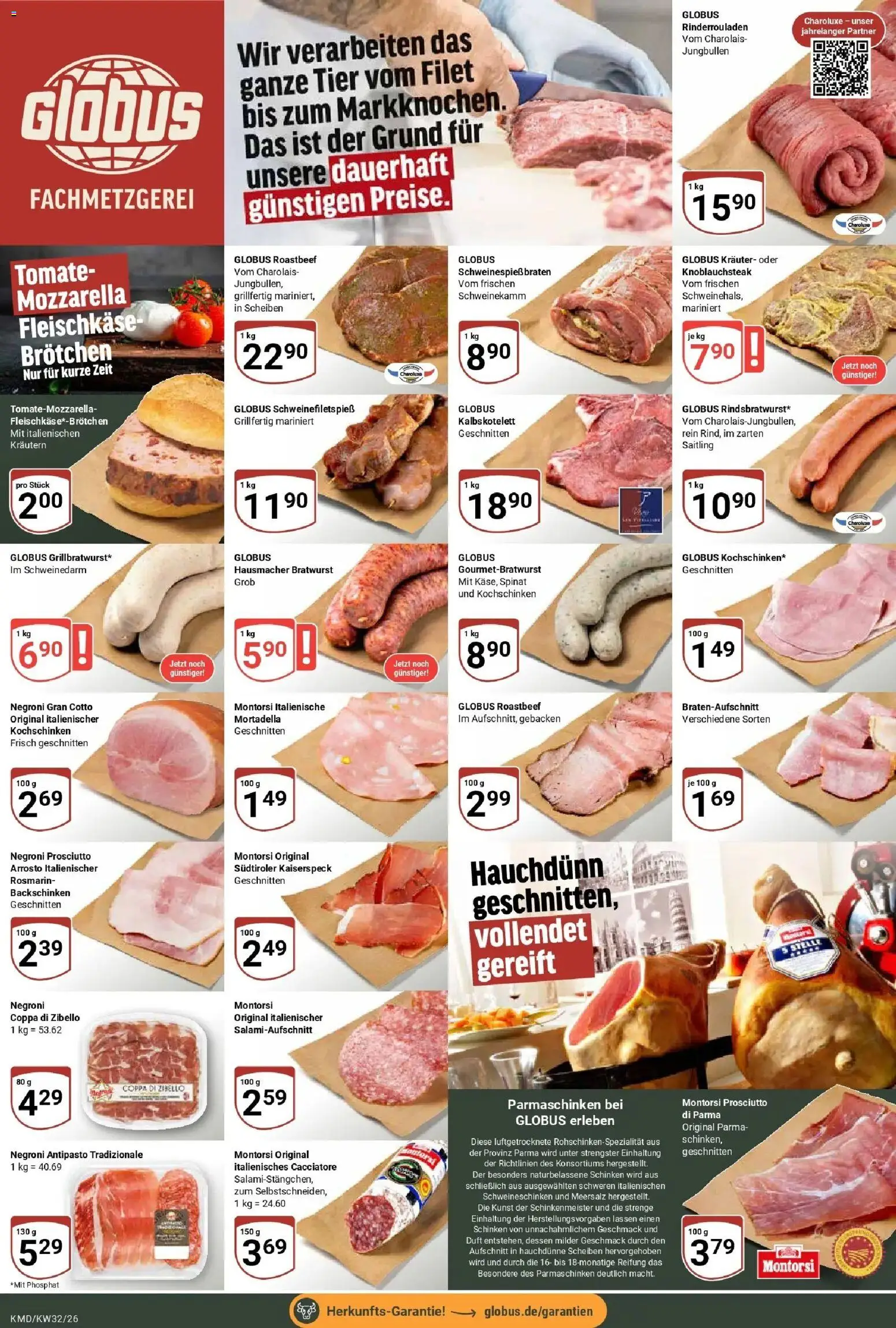 Globus Prospekt Köln (ab 03.08.2026) » Angebote online | Seite: 6 | Produkte: Mozzarella, Duft, Roastbeef, Schinken