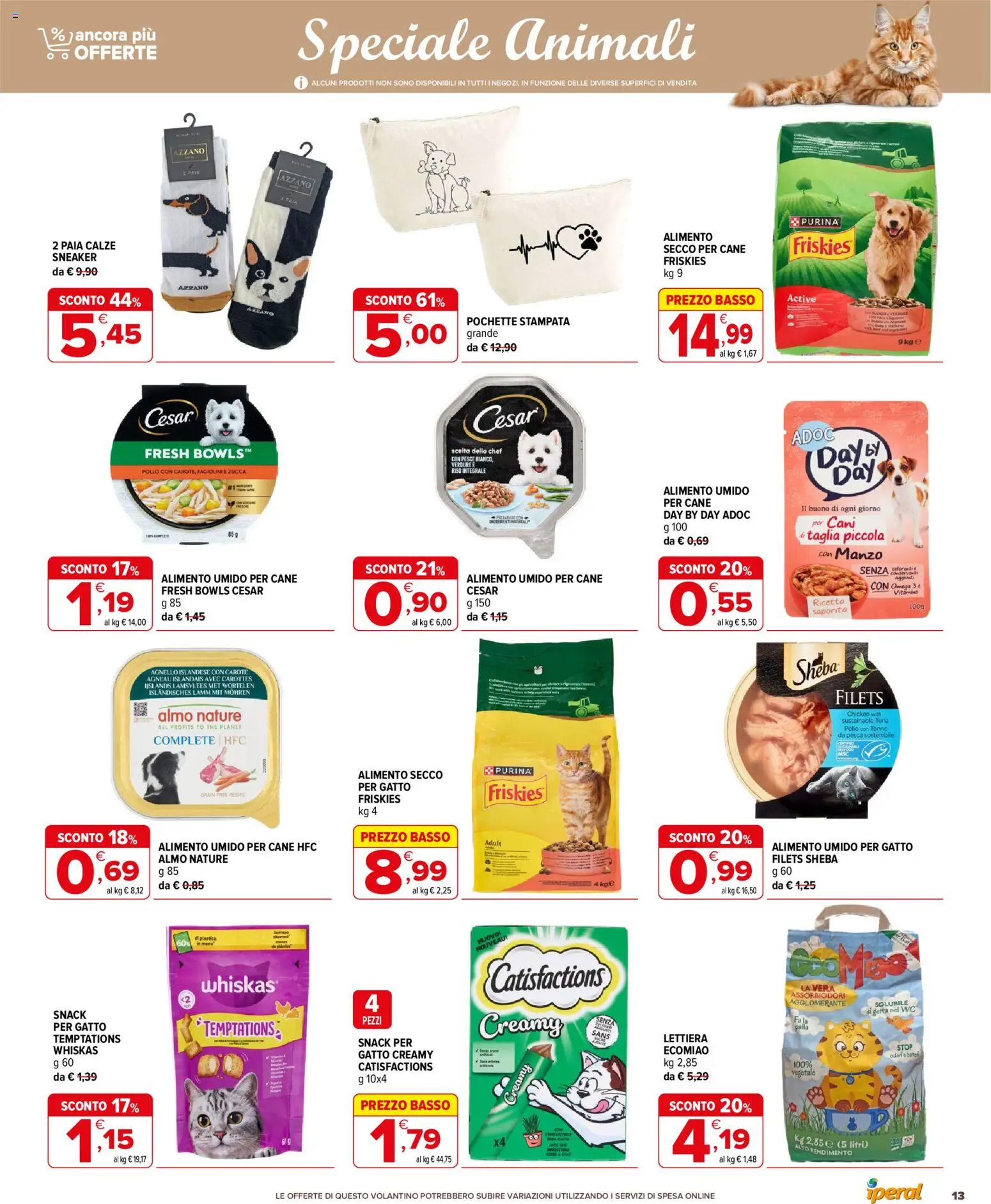 Volantino Iperal del 19/08/2026 | Pagina: 13 | Prodotti: Pollo, Zucca, Fagiolini, WC