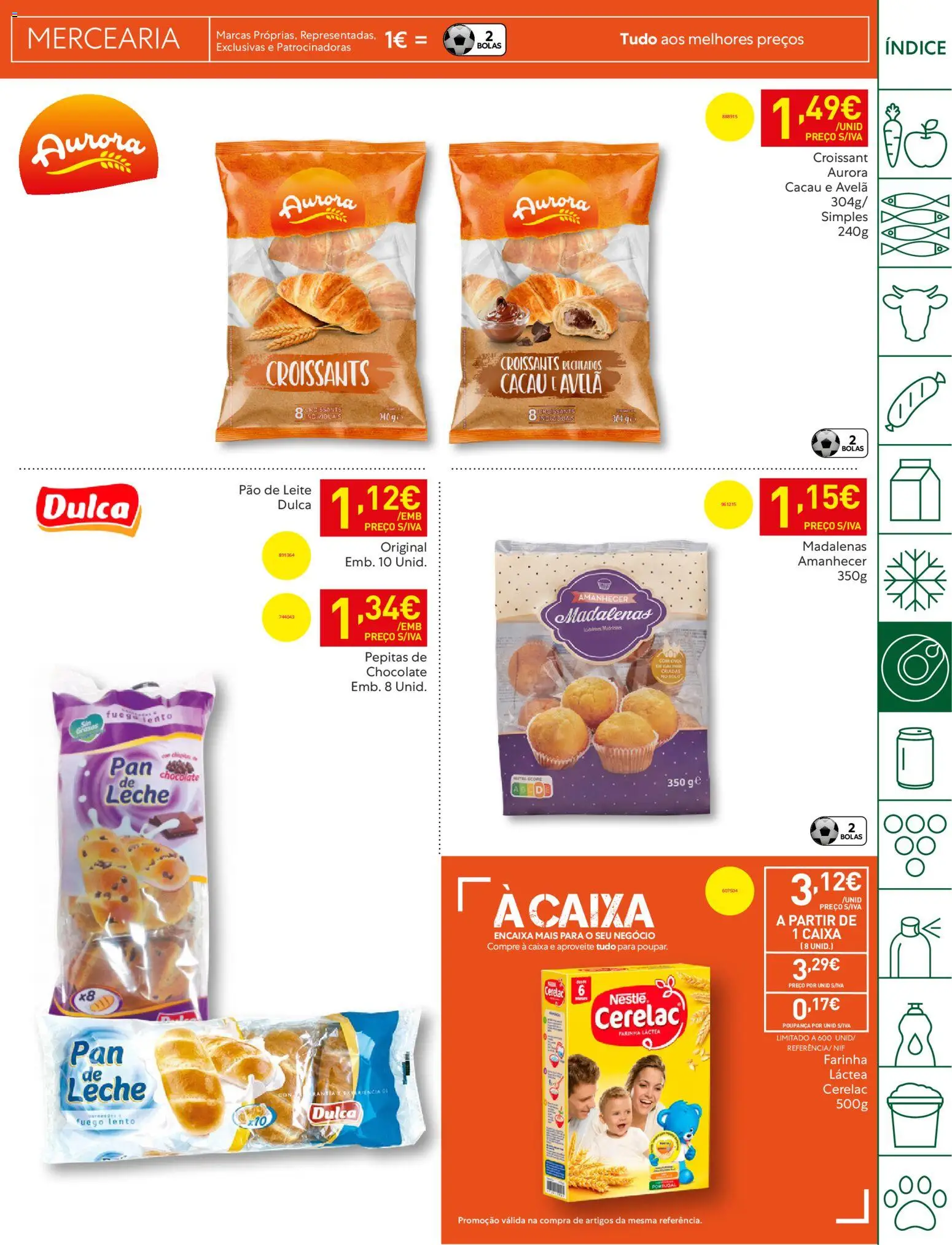 Recheio folheto │ válido de 14.04.2026 | Página: 25 | Produtos: Farinha láctea, Leite, Nestlé, Pão
