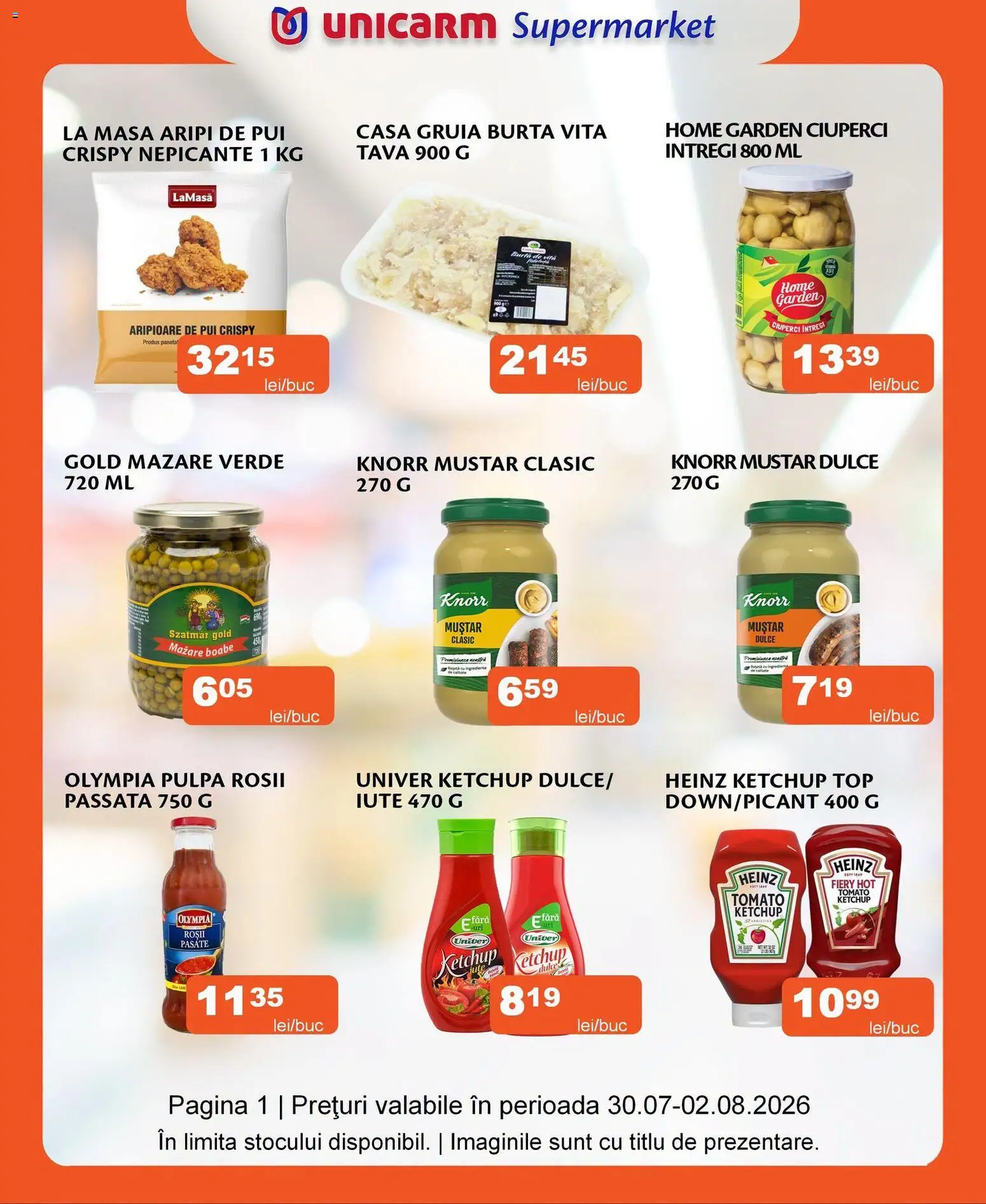 Noul catalog Unicarm – valabil de la 30.07.2026 | Pagină: 1 | Produse: Top, Hacıyatmaz Kedi Oyuncağı, Ciuperci, Muștar