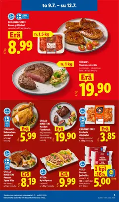 Lidl-mainoslehti voimassa 09/07/2026 alkaen | Sivu: 5