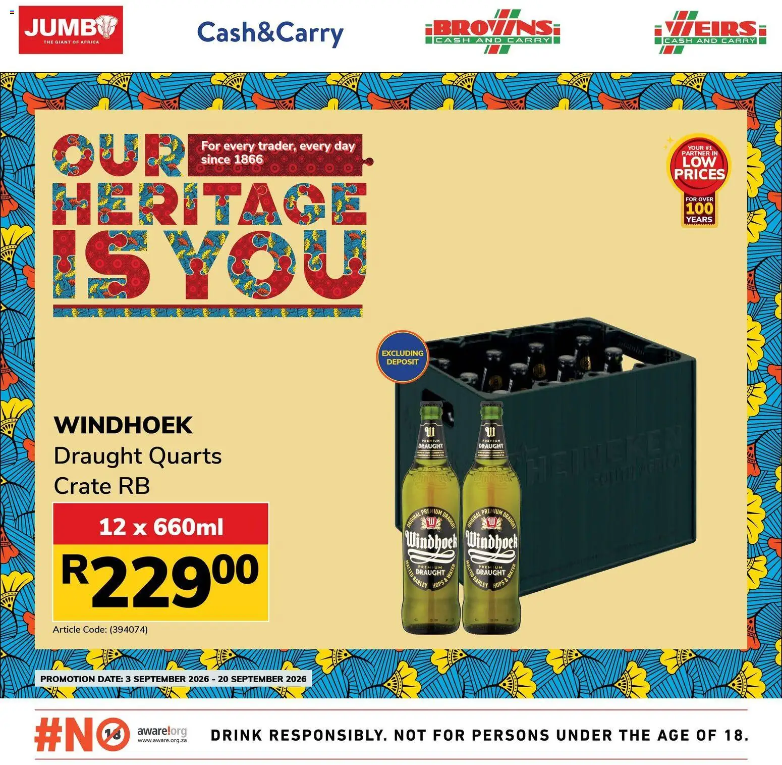 New Jumbo catalogue – valid from 03/09/2026 | Page: 2 | Products: Crate, Heineken, Water