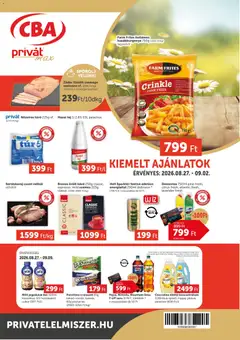 PRIVÁT Aktuális szórólap MAX - amely érvényes a következő dátumtól: 2026.08.27.