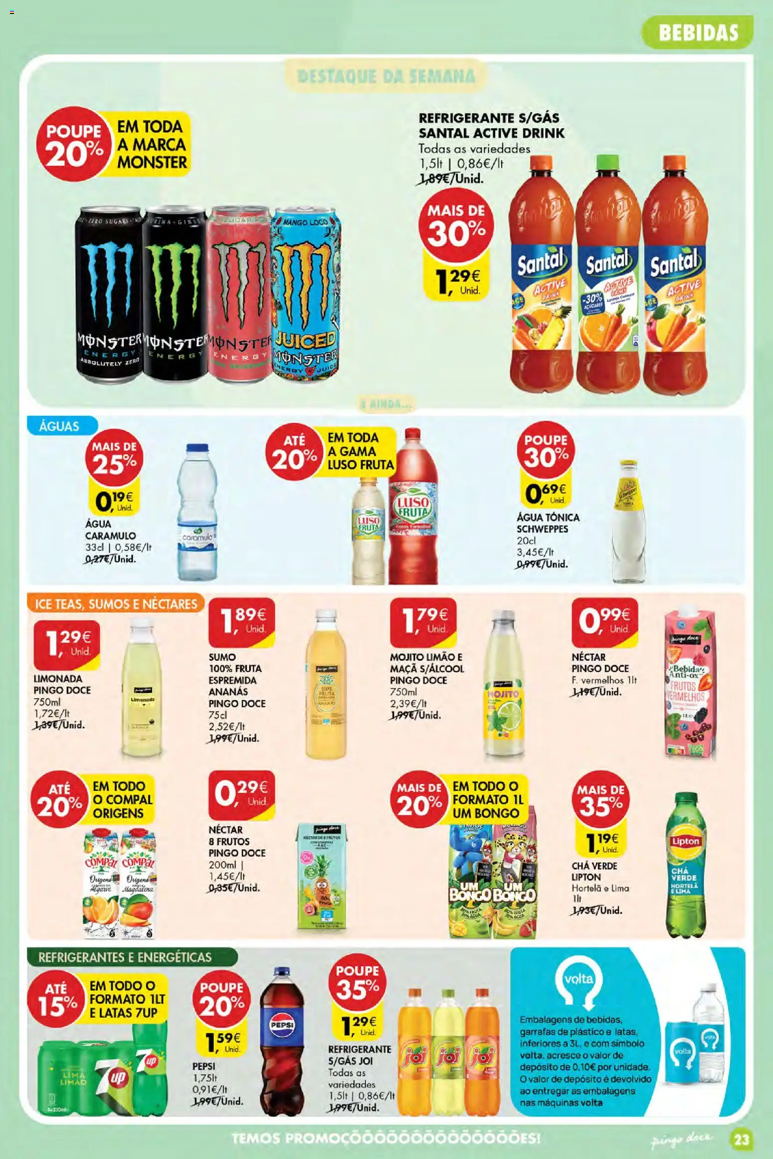 Pingo Doce Poupe Esta Semana Açores │ válido de 16/07/2026 | Página: 23 | Produtos: Hortelã, Maça, Chá, Bebida
