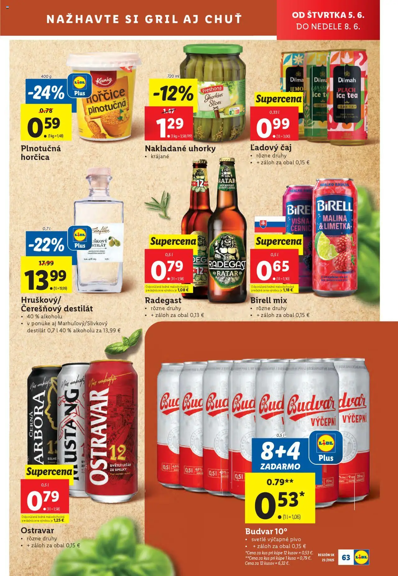 Nové Lidl akcie – leták je platný od 02.06.2025 | Strana: 83 | Produkty: Gril, Limetka, Čaj