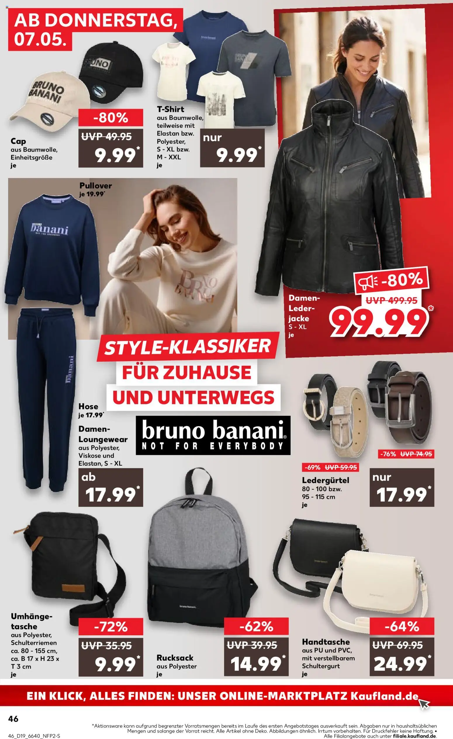 Kaufland Prospekt Speyer	 – gültig ab 07.05.2026 | Seite: 46 | Produkte: Tasche, Jacke, Handtasche, Rucksack
