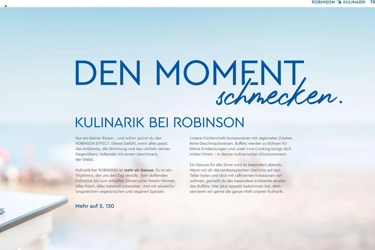 Aida ROBINSON Ganzjahreskatalog 2025/26 – gültig ab 30.10.2025 | Seite: 73 | Produkte: Gerichte