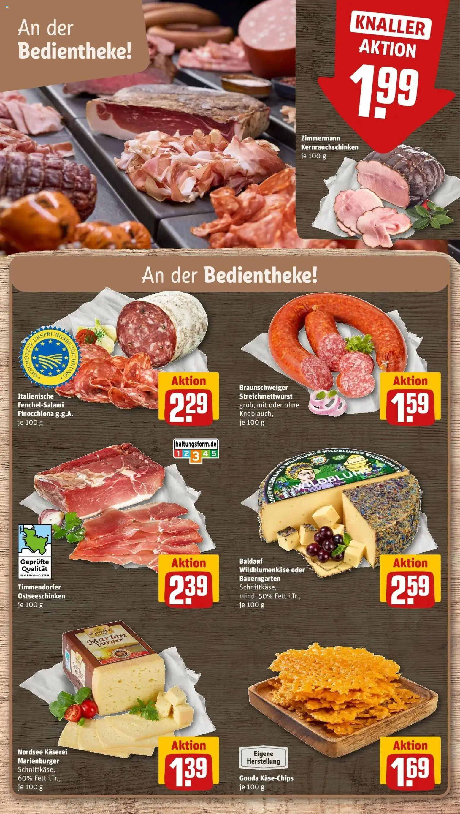 REWE Prospekt ab 10.08.2026 zum Blättern » Angebote | Seite: 9 | Produkte: Gouda, Burger
