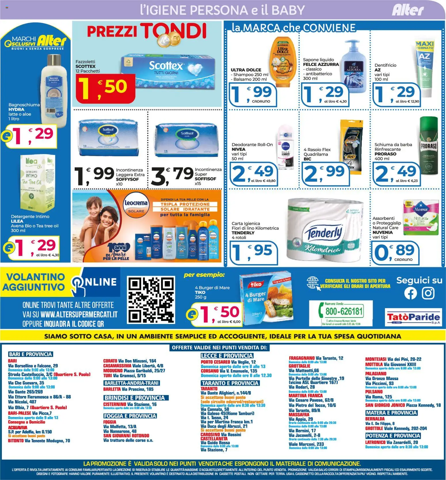Volantino Alter Discount del 23/07/2026 | Pagina: 12 | Prodotti: Rasoio, Detergente, Fazzoletti, Intimo