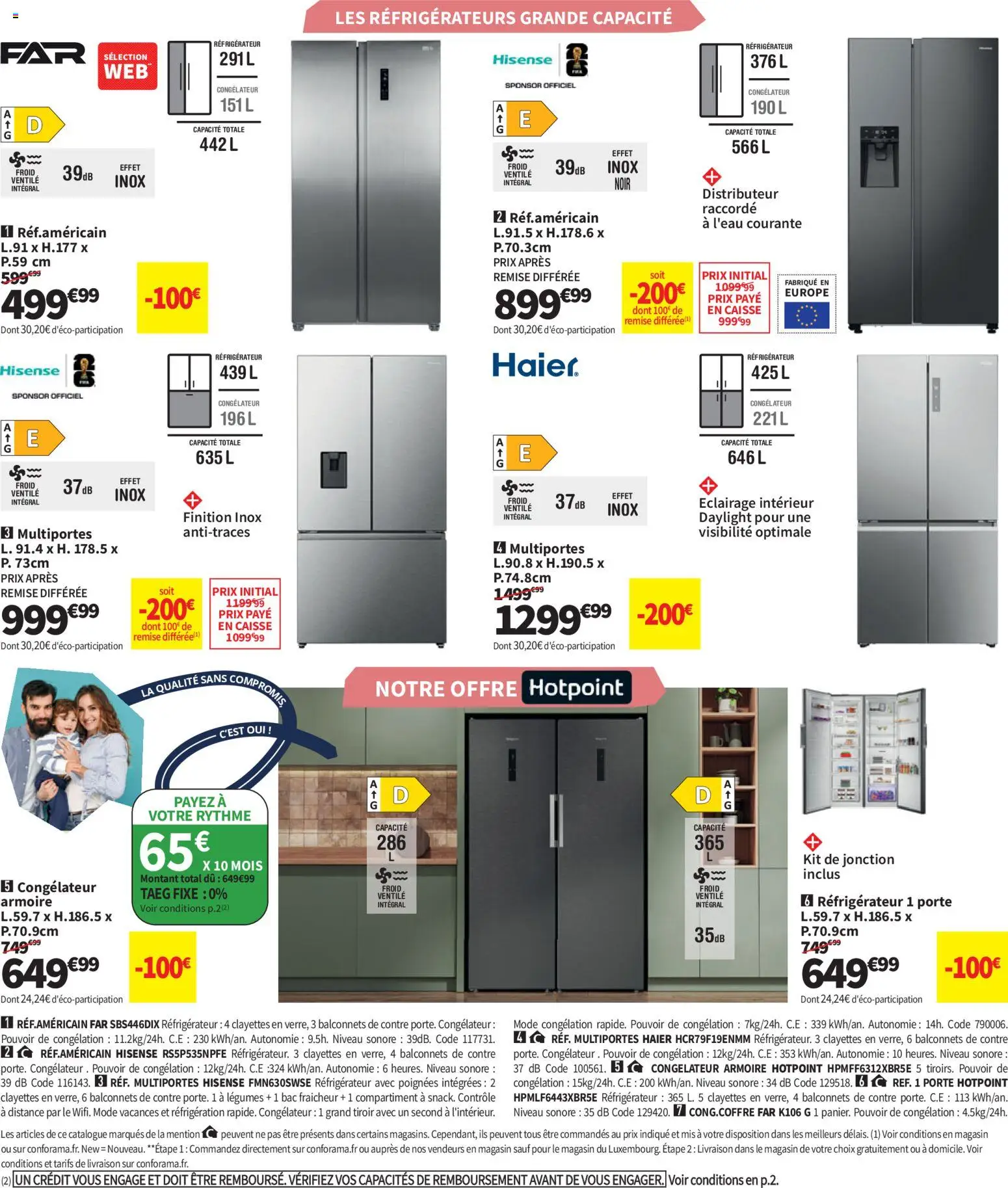 {H1} | Page: 42 | Produits: Congélateur armoire, Réfrigérateur, Poignées, Armoire
