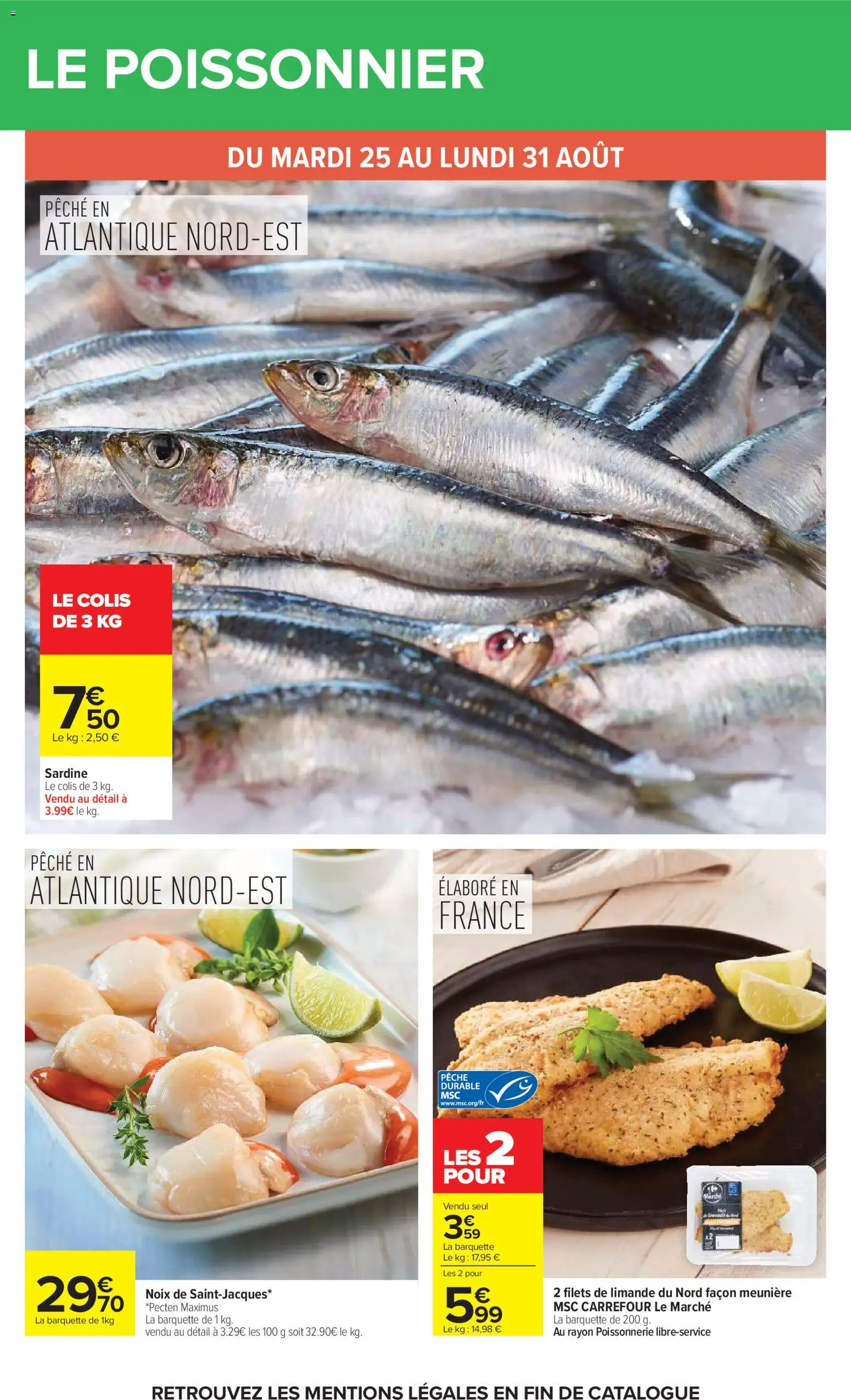 {H1} | Page: 27 | Produits: Pêche, Filets de limande, Poissonnerie, Noix