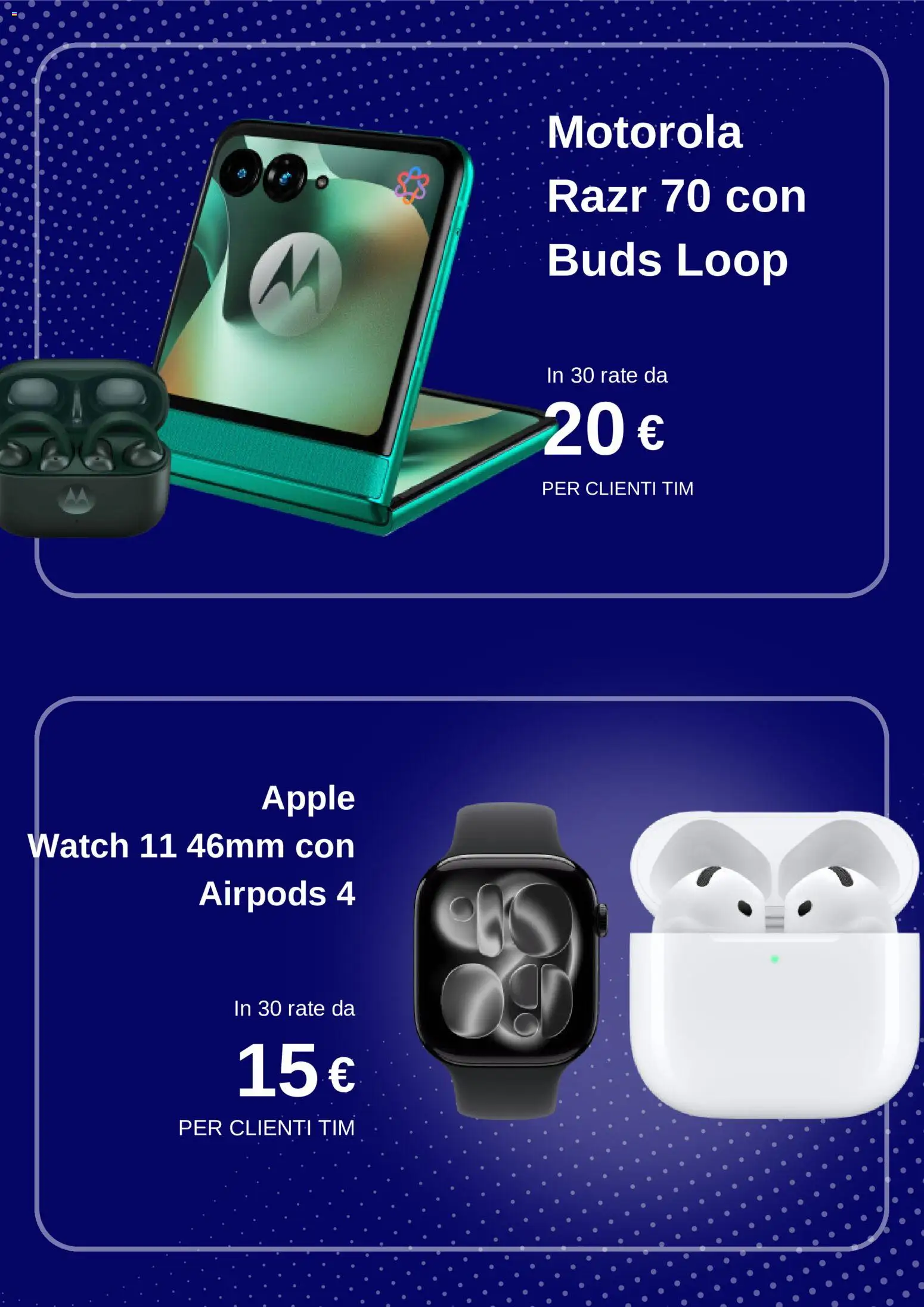 Volantino TIM del 23/07/2026 | Pagina: 4 | Prodotti: Apple Watch, Airpods