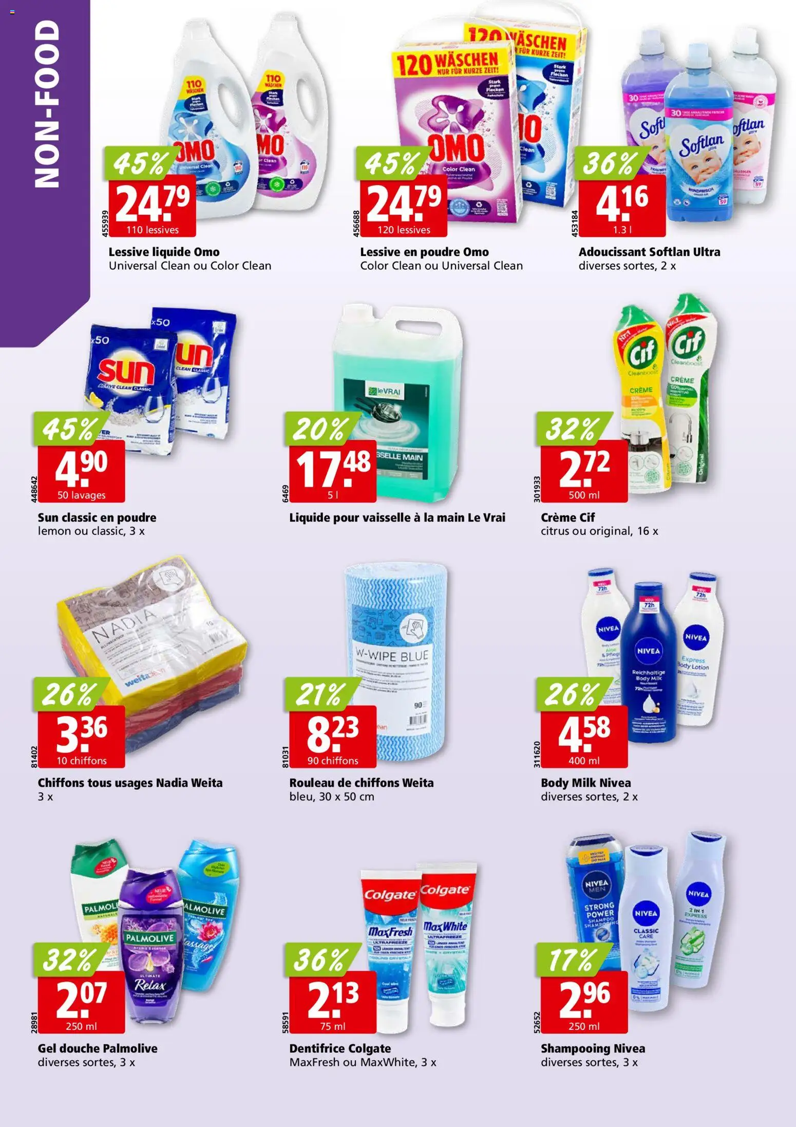 Aligro aktionen Chavannes, Matran, Genève, Sion – gültig ab 05.10.2026 | Seite: 30 | Produkte: Shampoo, Body Lotion, Body Milk, Creme
