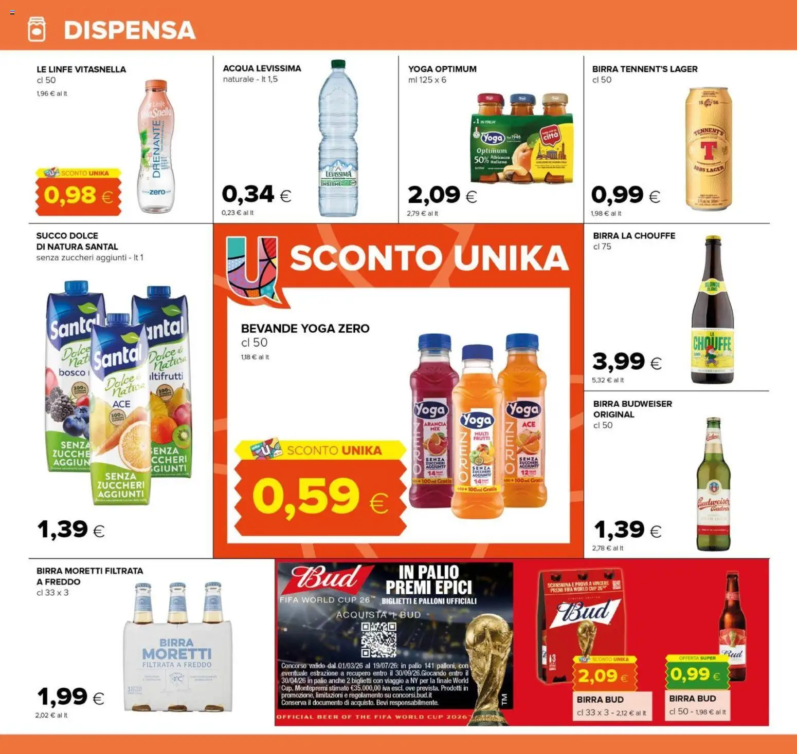 Volantino Tigre del 04.06.2026 | Pagina: 18 | Prodotti: Tennent's, Birra, Birra Moretti, Arancia
