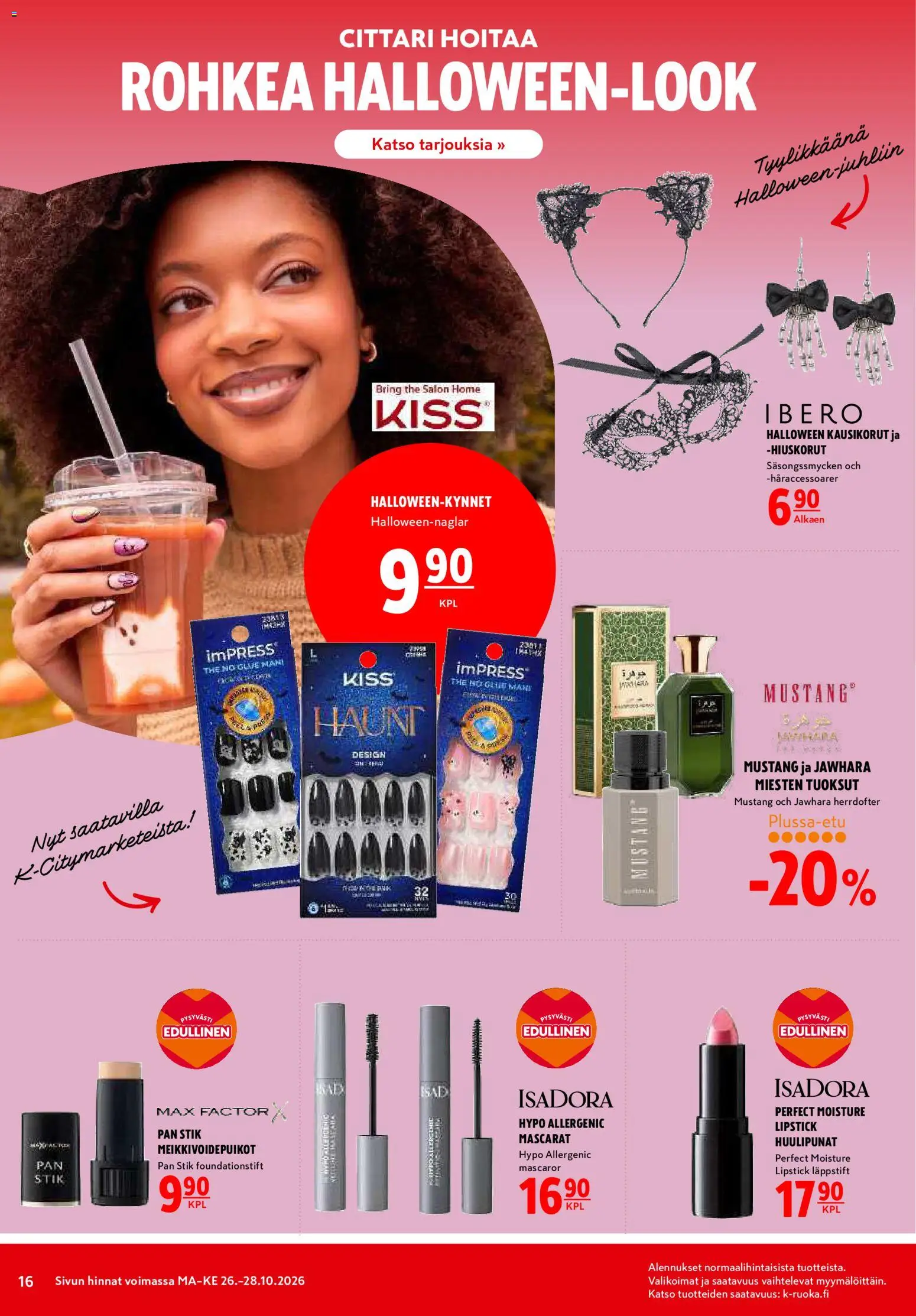K-Citymarket tarjoukset – voimassa 26/10/2026 alkaen | Sivu: 16
