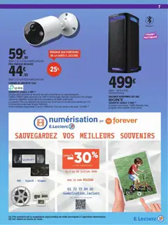 E.Leclerc - Prévisualisation de E.Leclerc High Tech Juillet valide à partir de 07/07/2026 | Page: 7 | Produits: Enceinte, Prise, Caméra de sécurité, Caméra